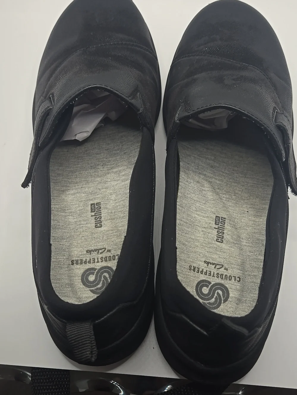 Clarks Cloudsteppers Black Sillian2.0 Ease Comfort Loafers Sz 10M Slip-On Boho